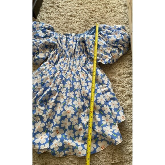 &Merci Dress Memorable Poise Blue Floral Mini Dress Large Merci - Picture 8 of 10